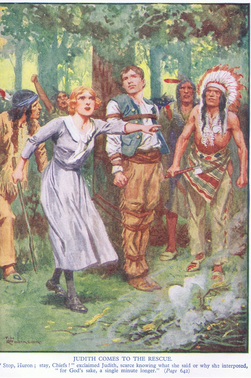 Judith kommer til undsætning (farvelitografi) af Thomas Heath Robinson