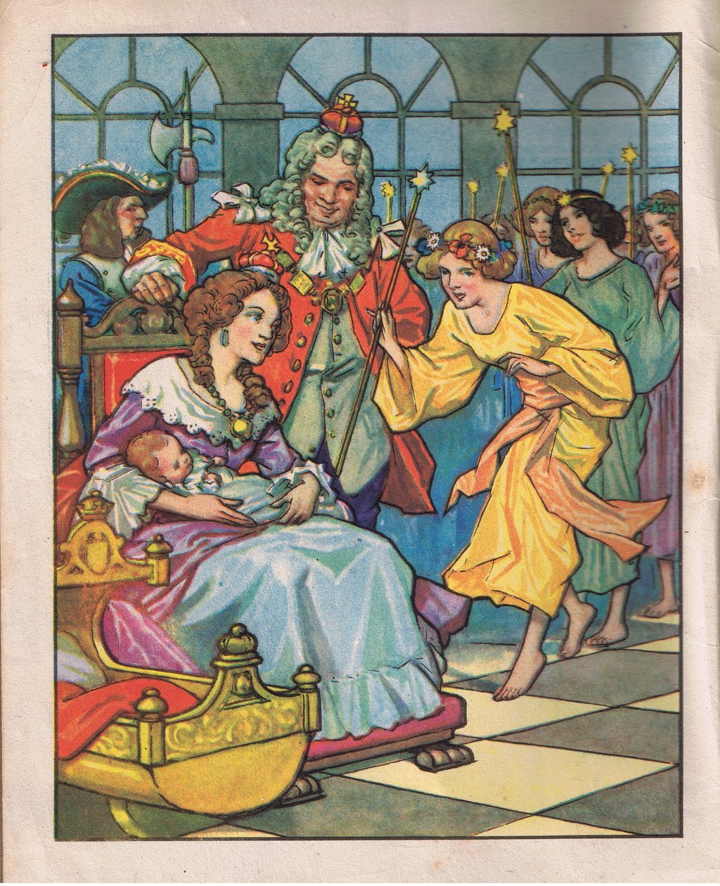 Feerne og prinsessen (litografi) af Thomas Heath Robinson