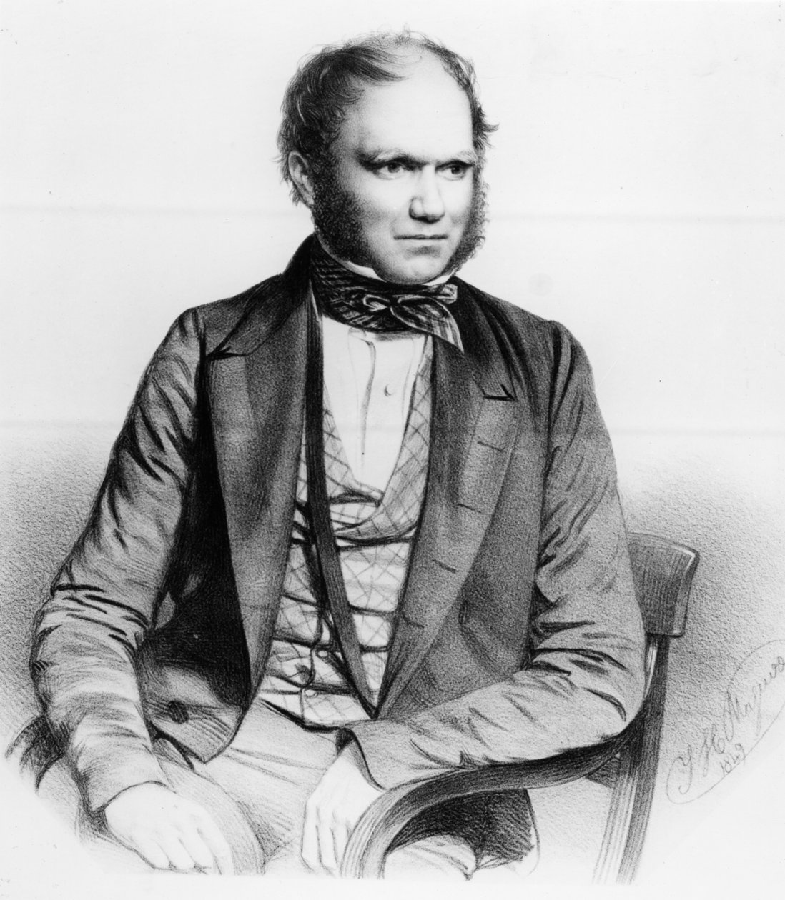 Charles Darwin, 1849 af Thomas Herbert Maguire