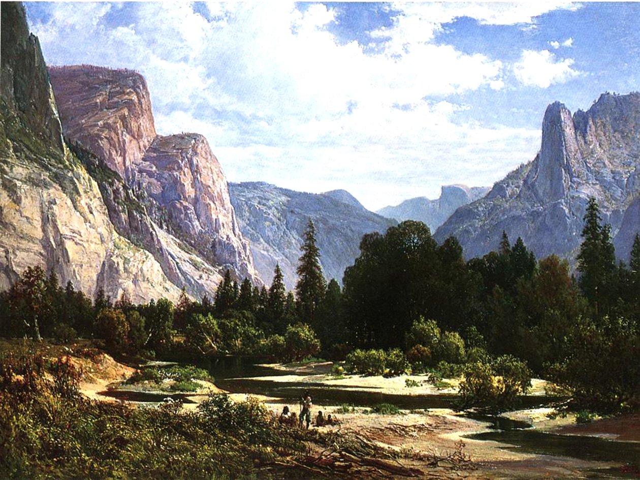 Paiute-indianerne hviler, 1866 af Thomas Hill