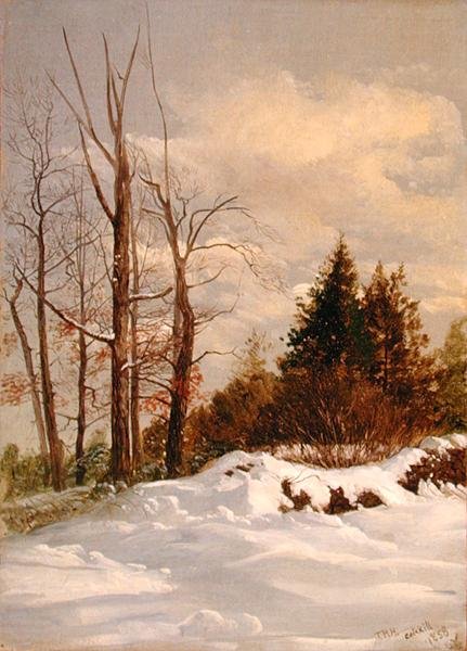 Catskill vinterlandskab af Thomas Hiram Hotchkiss