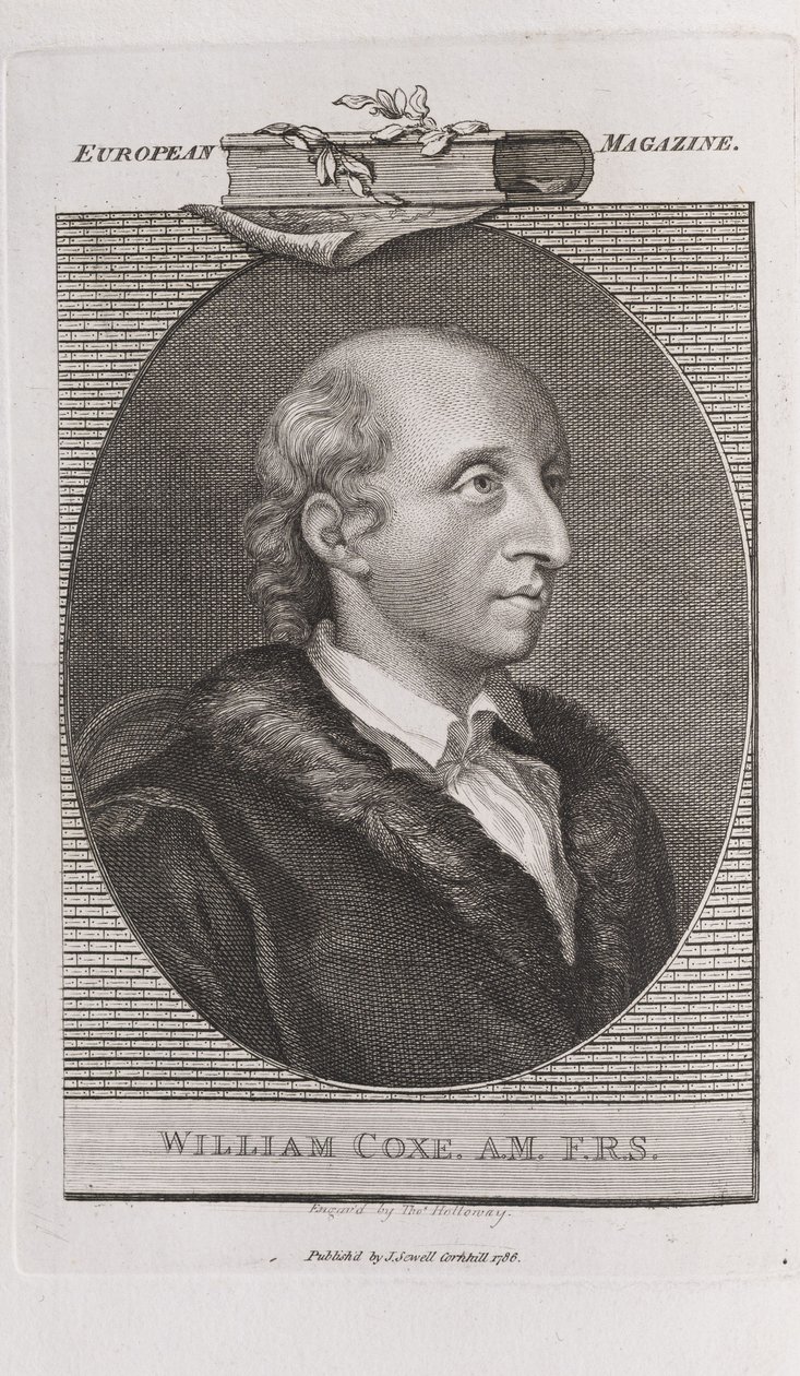 Portræt af William Coxe 1748-1828, 1786. af Thomas Holloway