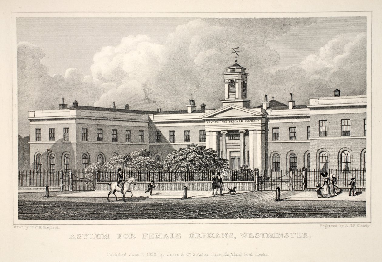 Asylum for Female Orphans, Westminster, fra pubben 