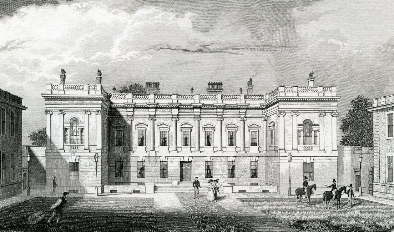 Burlington House, Royal Academy of Arts, Piccadilly, London, ca. 1829-31 af Thomas Hosmer Shepherd