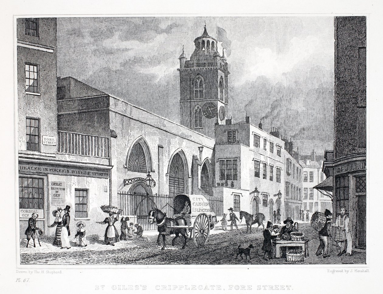Church of St Giles, Cripplegate, fra "London and it