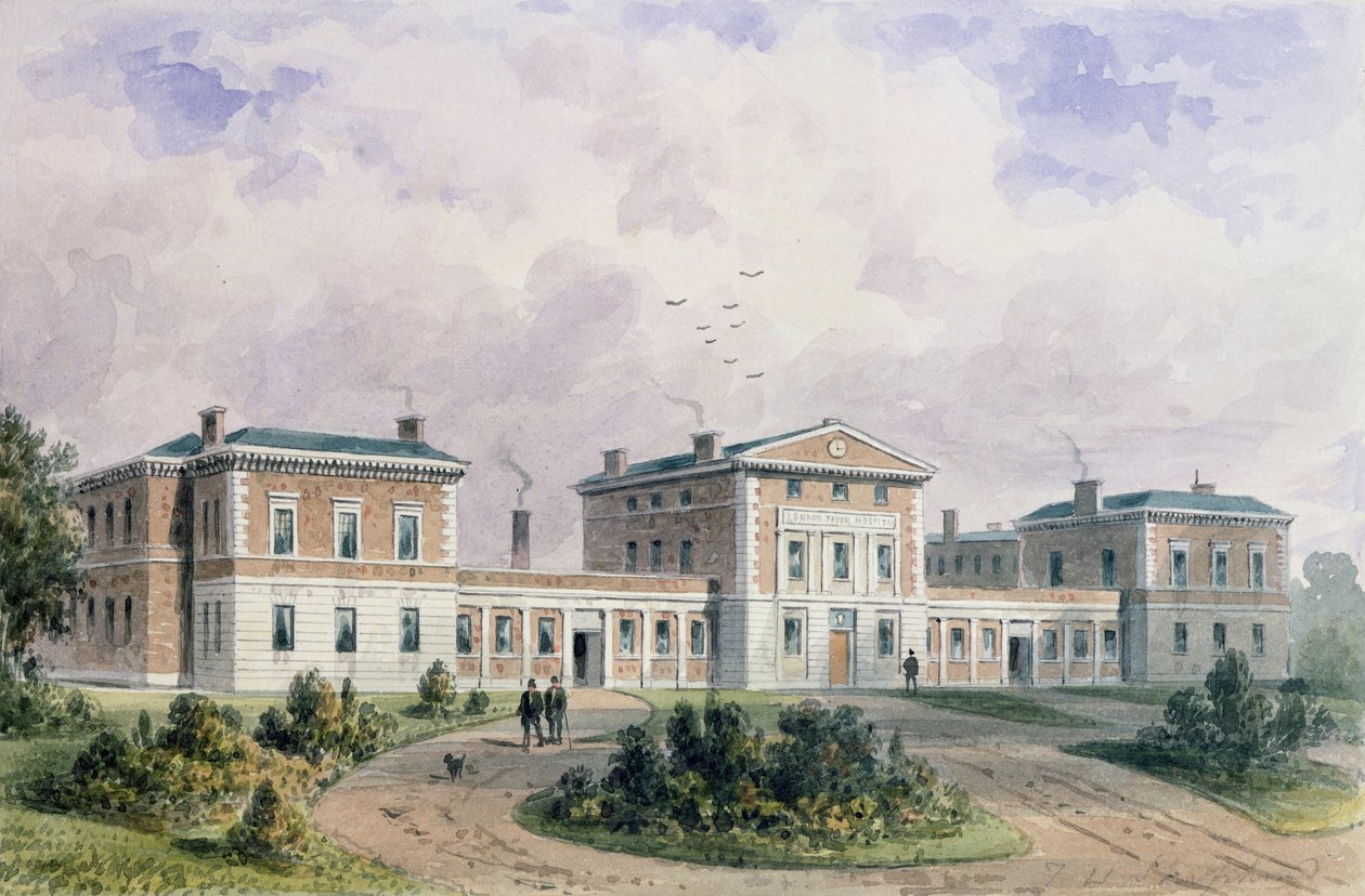 Feberhospital, Liverpool Road, 1849 af Thomas Hosmer Shepherd