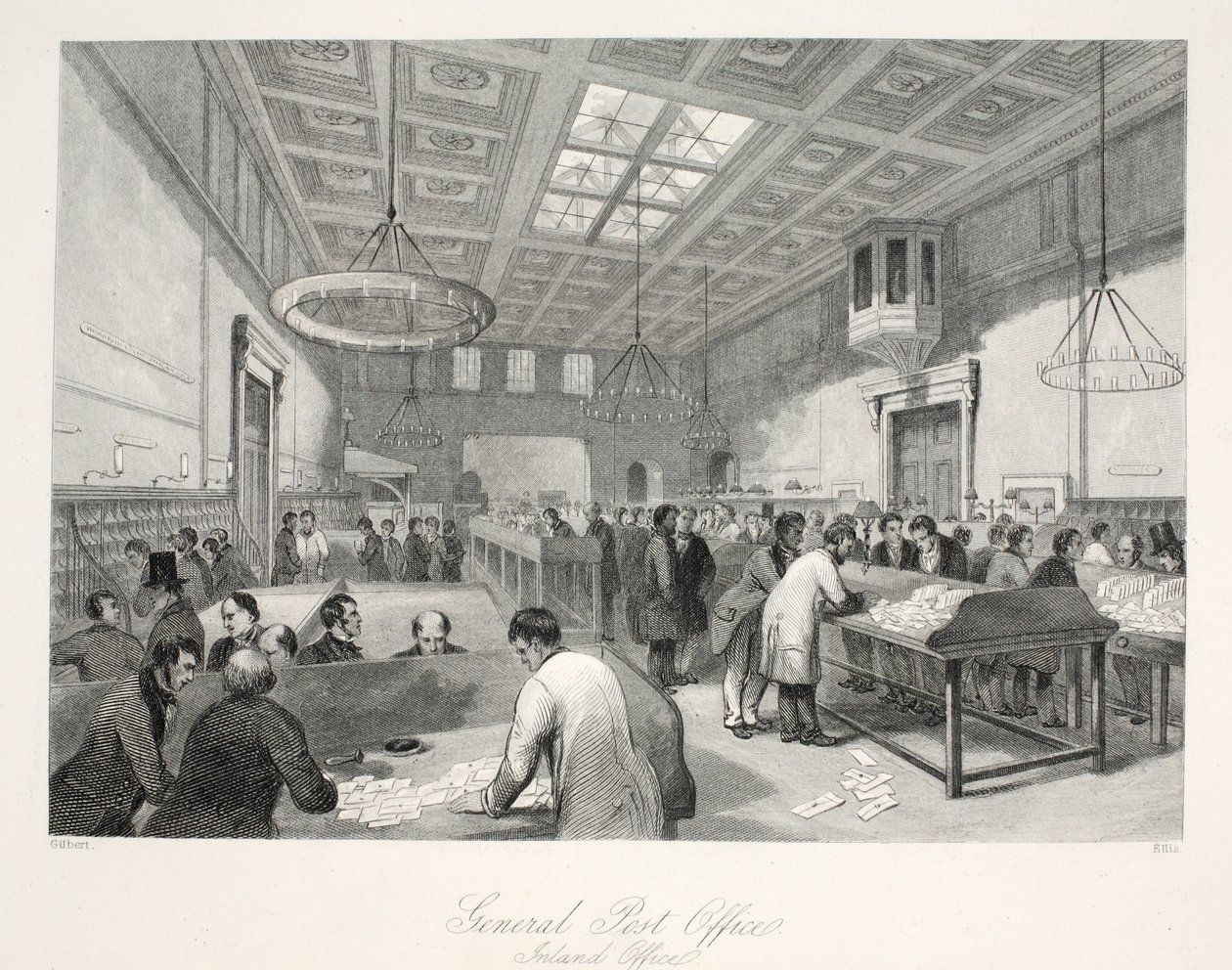 General Post Office, Inland Office, fra pubben 