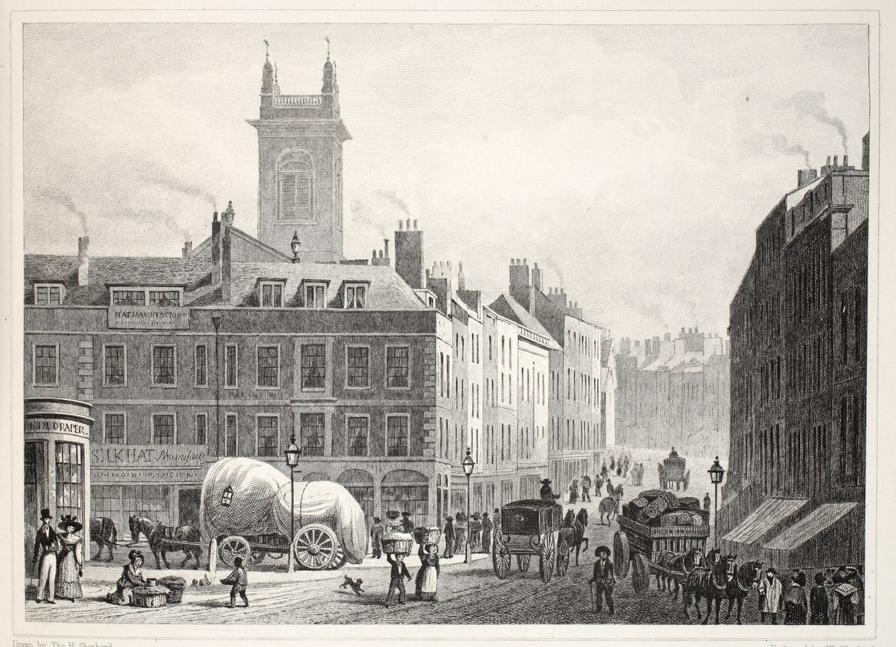 Holborn Bridge, Church of St Andrew, osv., fra pubben 