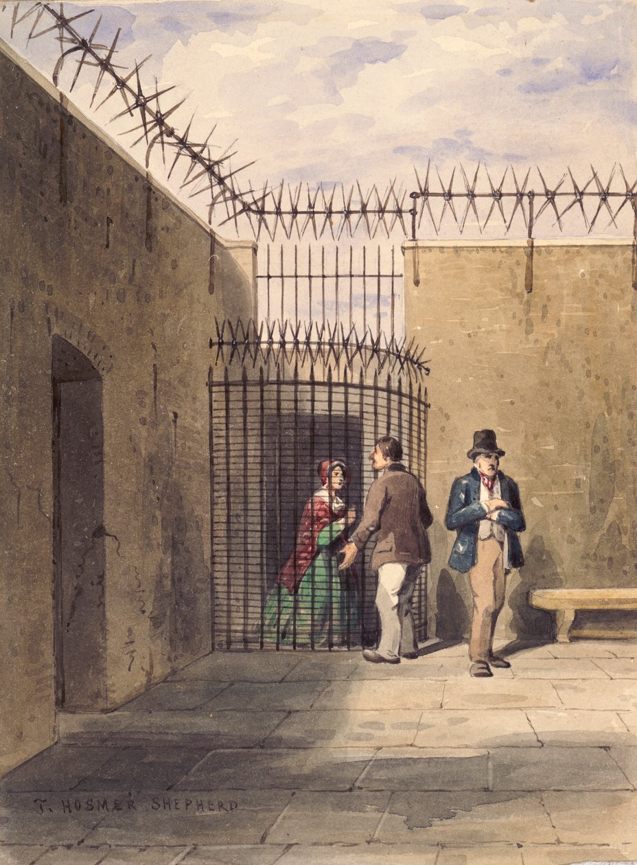 Correction House, Clerkenwell, London, c1830 af Thomas Hosmer Shepherd