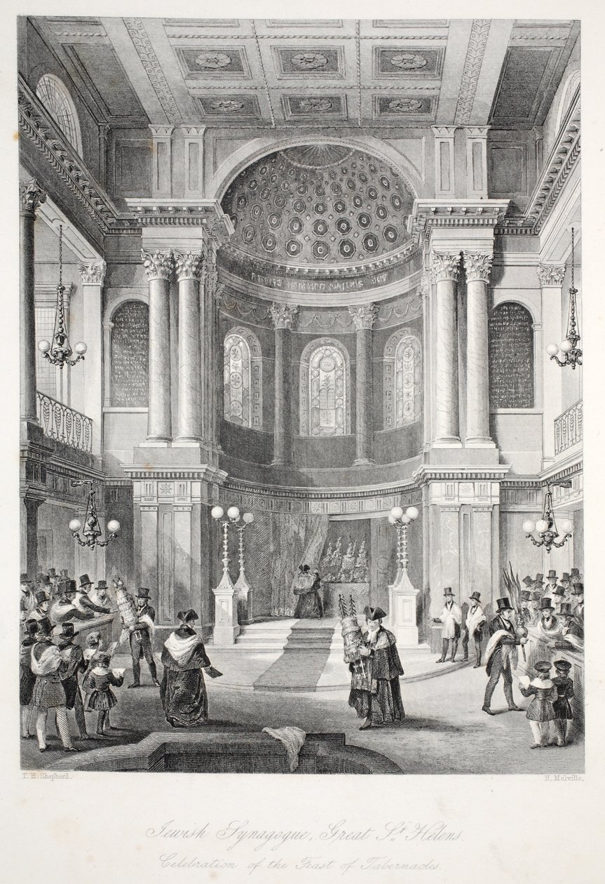Jewish Synagogue, Great St Helens, fra 