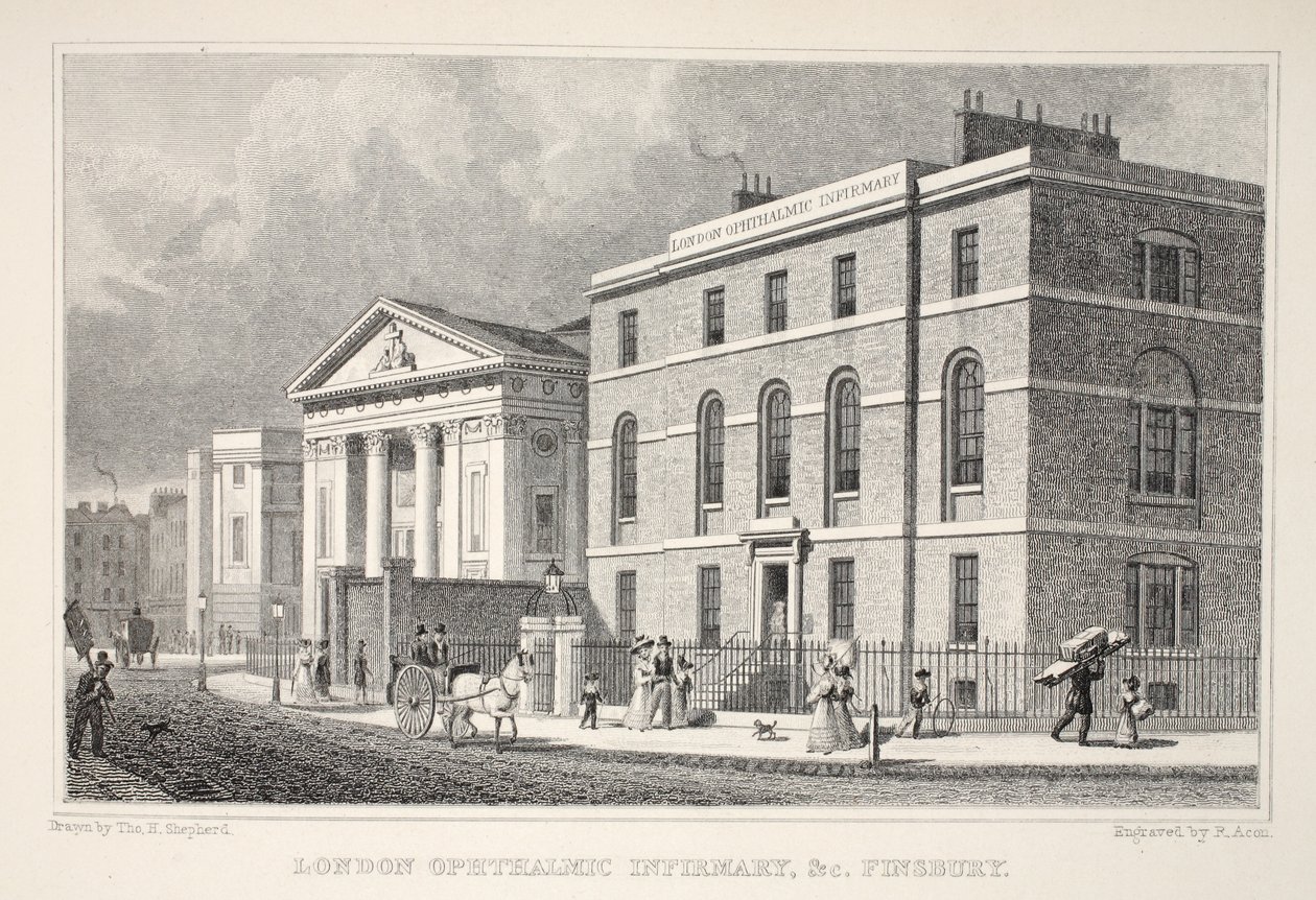 London Ophthalmic Infirmary etc. Finsbury, fra pubben 