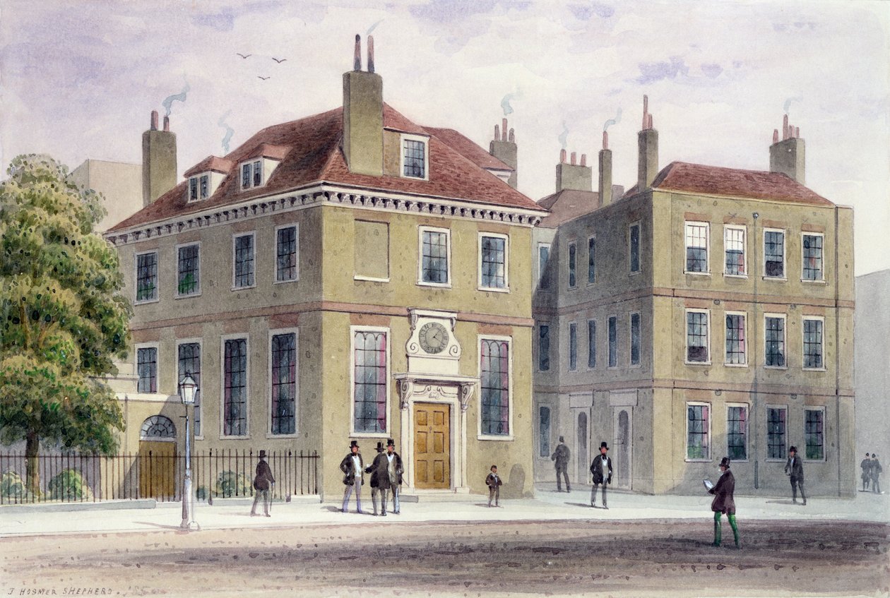 New Inn, 1850 af Thomas Hosmer Shepherd