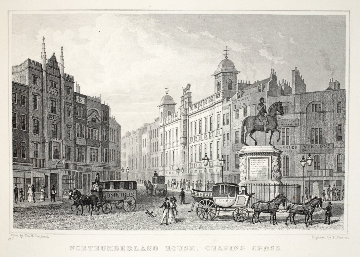 Northumberland House, Strand, fra pubben 