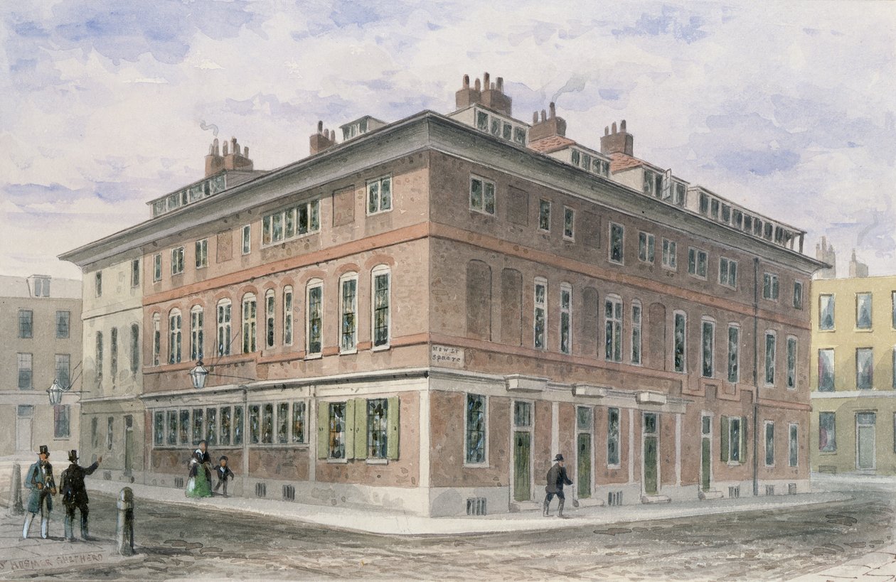 Gammelt hus på New Street Square, testamenteret af Agar Harding til Goldsmith