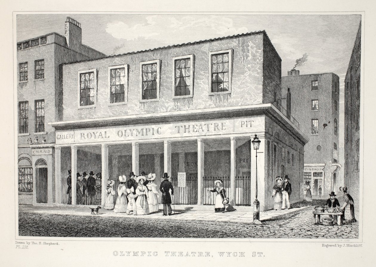 Olympic Theatre, Wyck Street, fra pubben 
