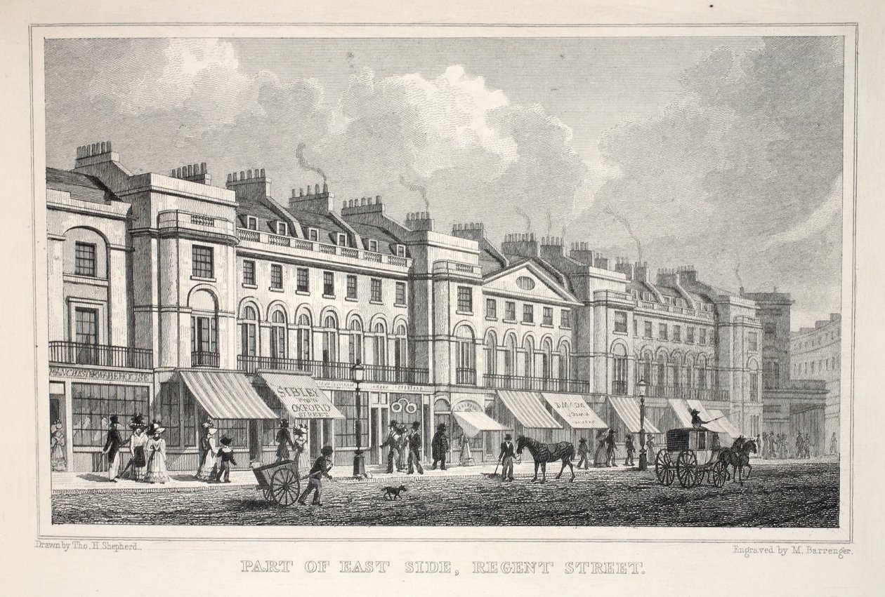 En del af East Side, Regent Street, fra pubben 