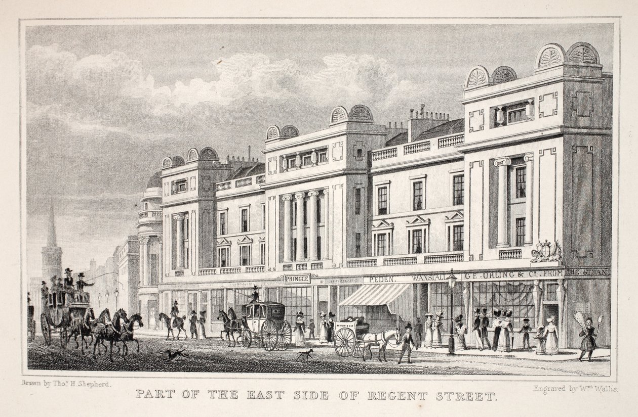 En del af East Side of Regent Street, fra pubben 