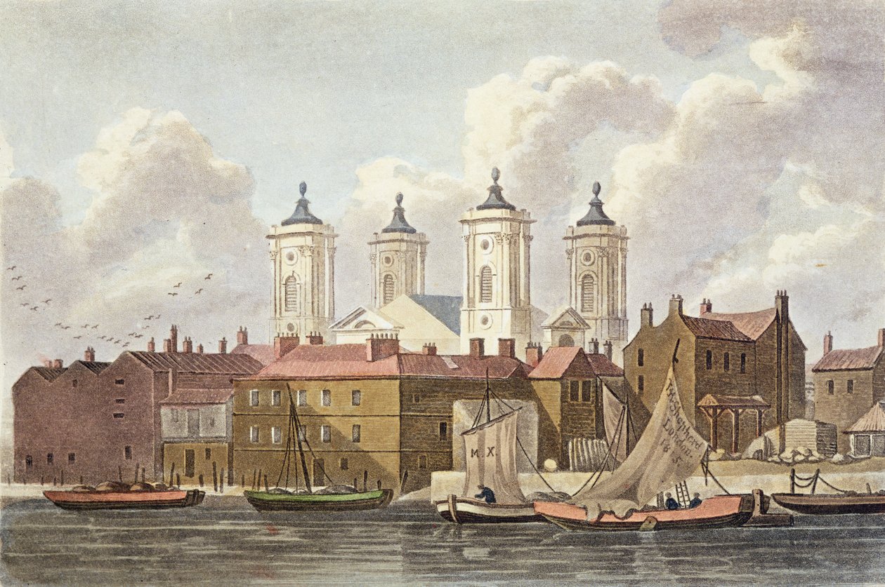 St. Johns Church Westminster, 1815 af Thomas Hosmer Shepherd