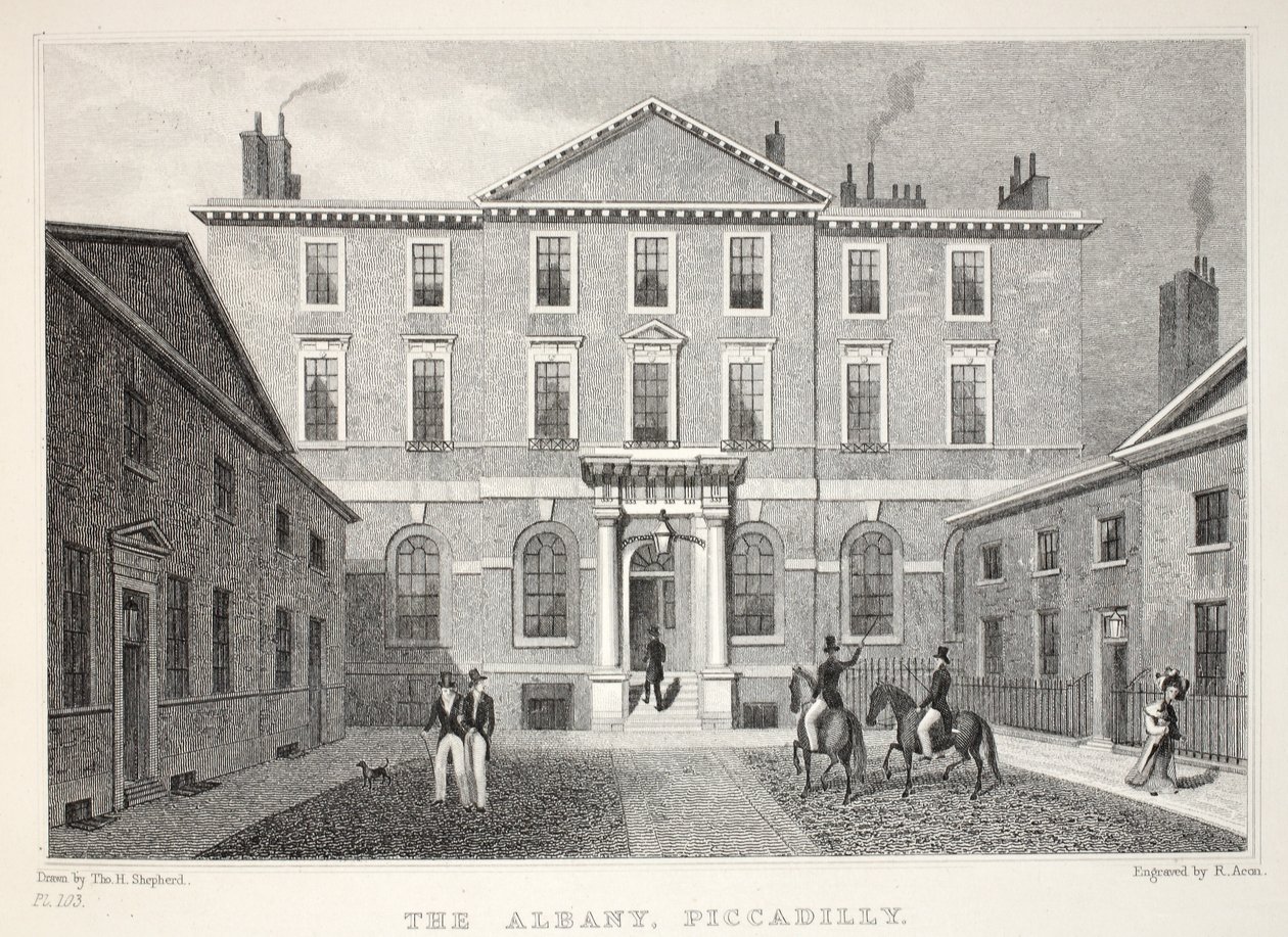 Albany, Piccadilly, fra pubben 