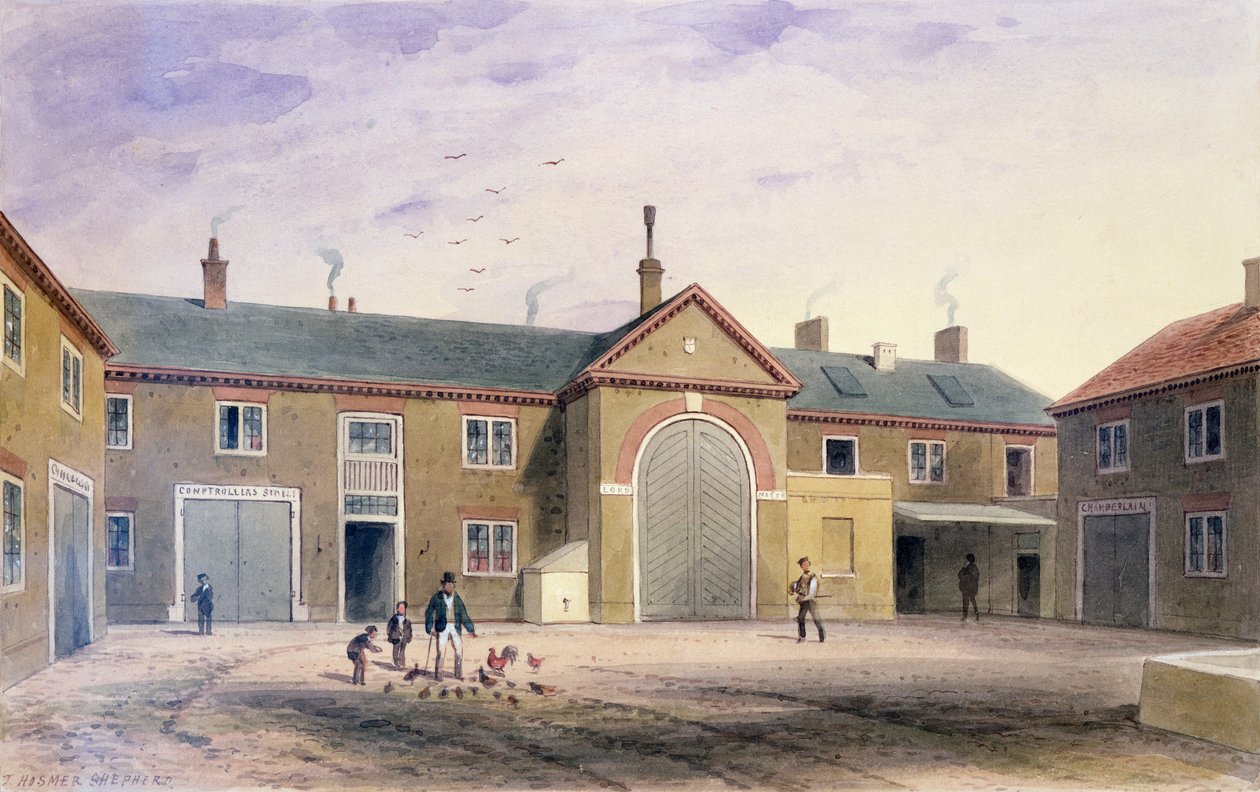 Byens Grønne Værft, 1855 af Thomas Hosmer Shepherd
