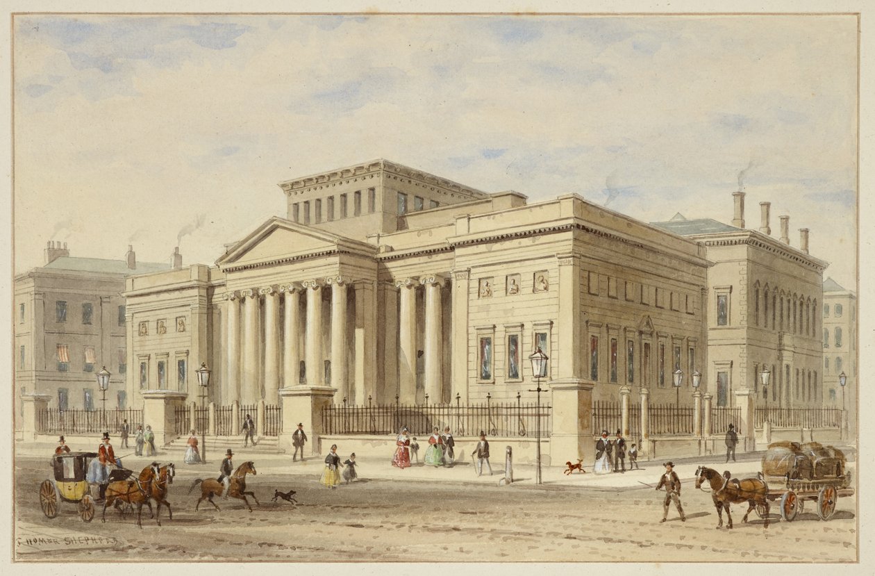The Royal Manchester Institution, ca. 1836 (akvarel på papir) af Thomas Hosmer Shepherd