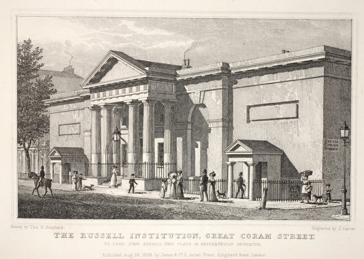The Russell Institution, Great Coram Street, fra pubben "London and it