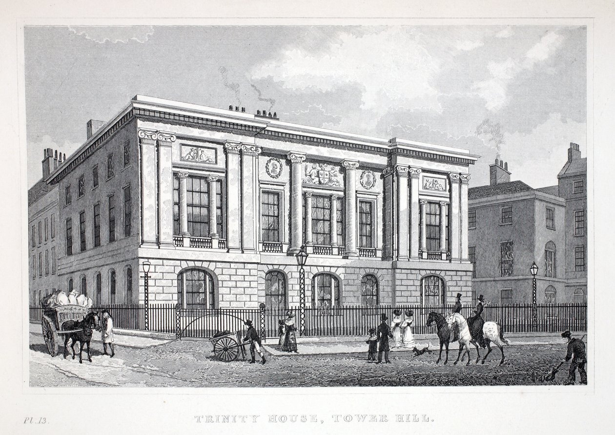 Trinity House, Tower Hill, fra pubben 