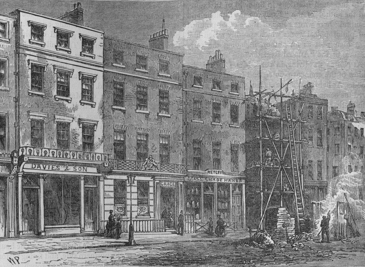 Wigmore Street, Westminster, London, 1820 1878 af Thomas Hosmer Shepherd