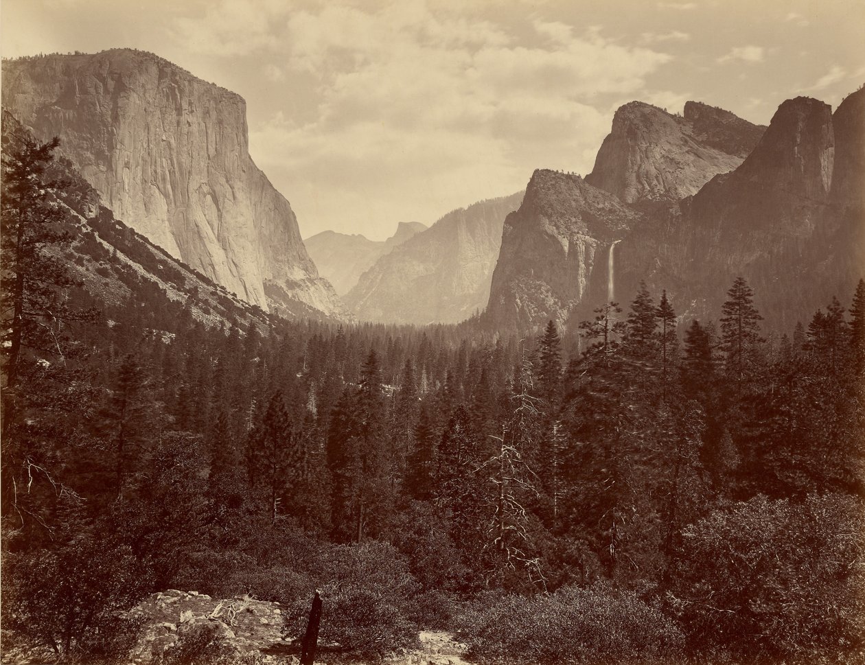 Yo-Semite Valley fra Mariposa Trail af Thomas Houseworth and Company