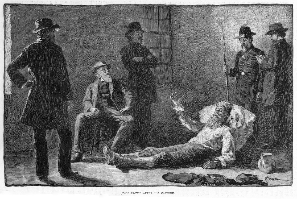 John Brown 1807-1859 efter hans tilfangetagelse, 1859. af Thomas Hovenden