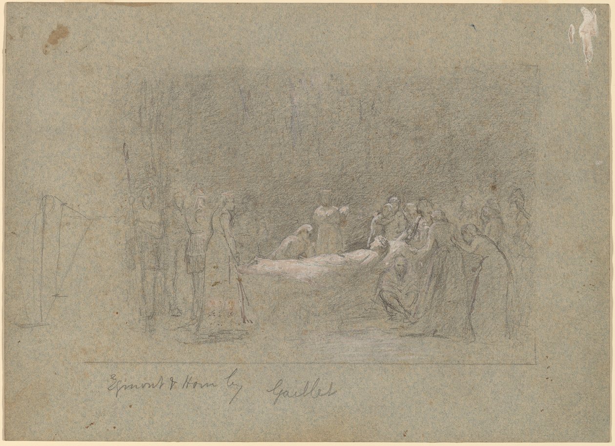 Egmont og Hoorn af Thomas Hovenden after Bernard Gaillot