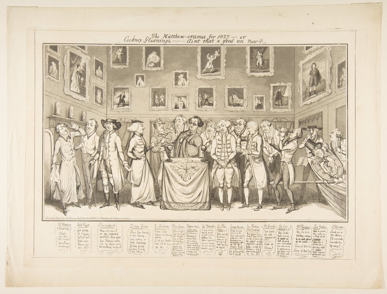 Matthew-orama for 1827-eller Cockney Gleanings, - Det er ikke en god un nu, den 26. marts 1827. af Thomas Howell Jones