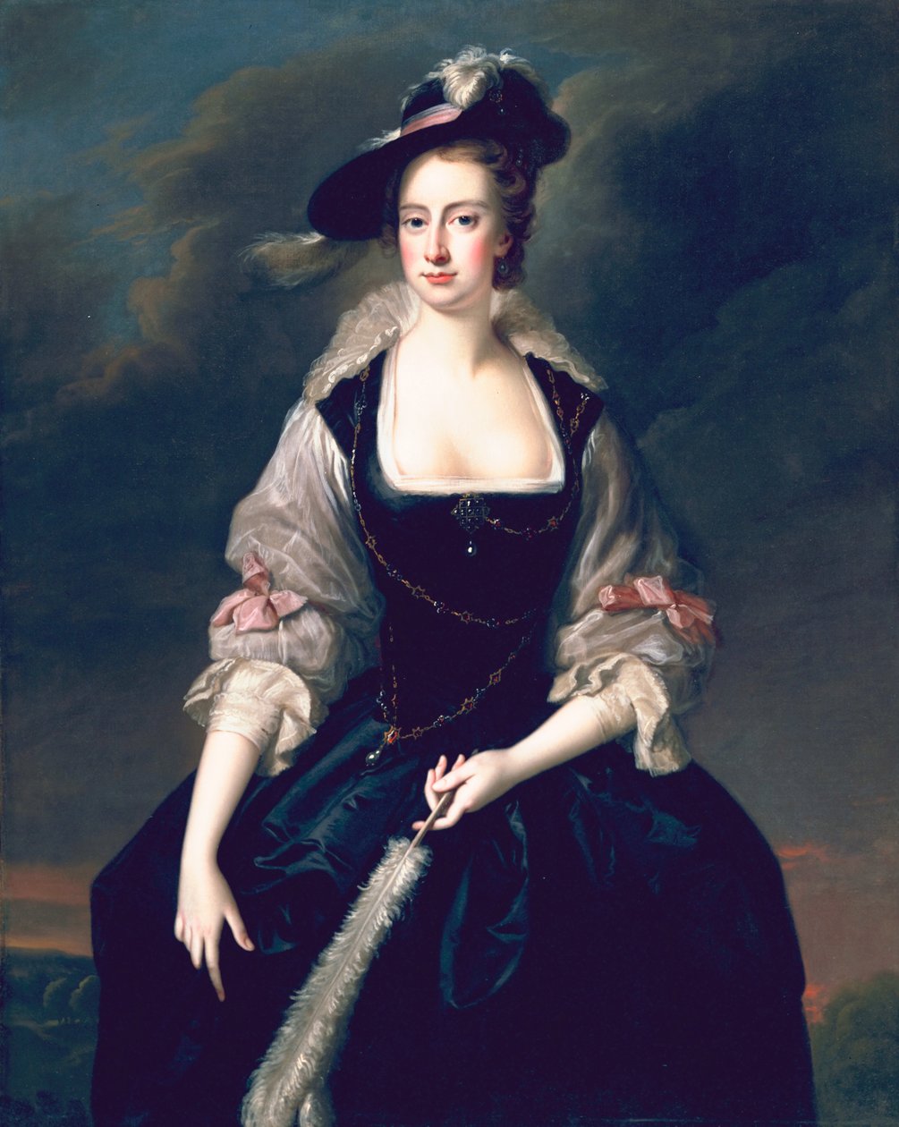 Lady Frances Courtenay, ca.1741 af Thomas Hudson