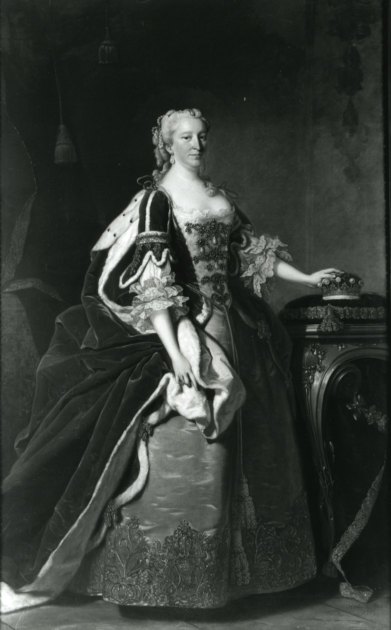 Portræt af Lady Elizabeth Percy, grevinde af Northumberland af Thomas Hudson