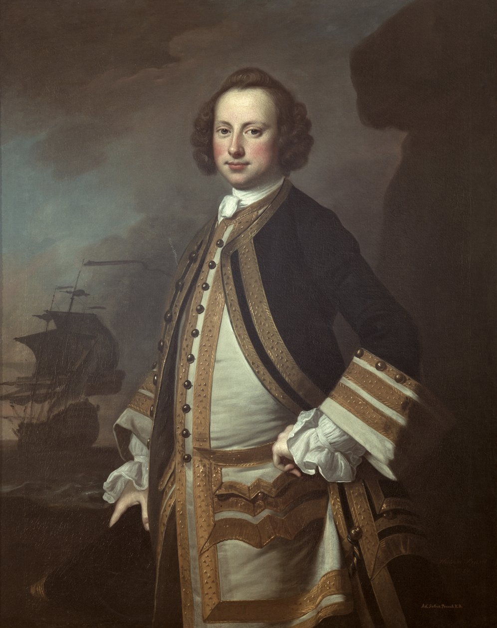 Sir George Pocock (1706-92) 1760 af Thomas Hudson