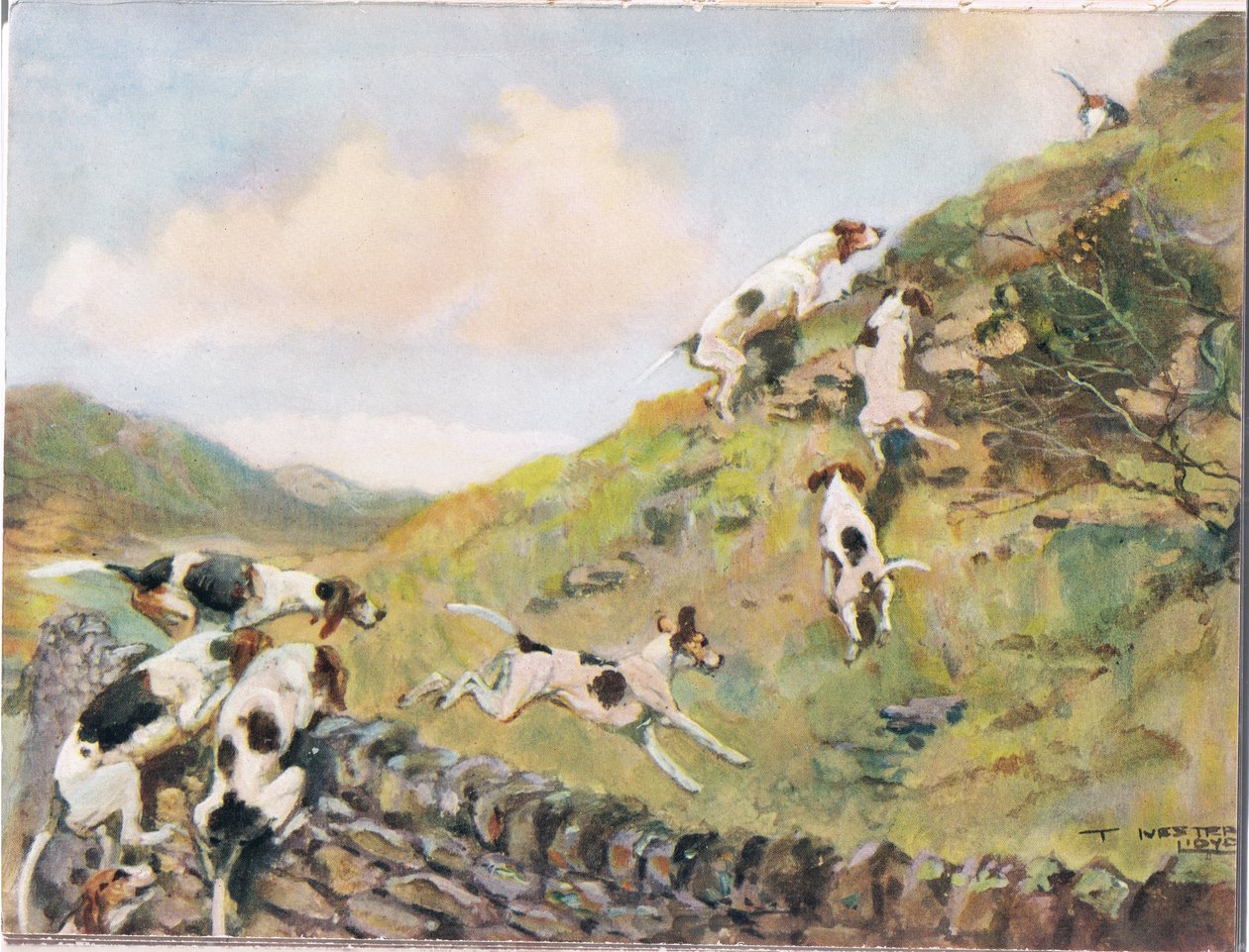 Scrambling over the Wall, illustration fra 