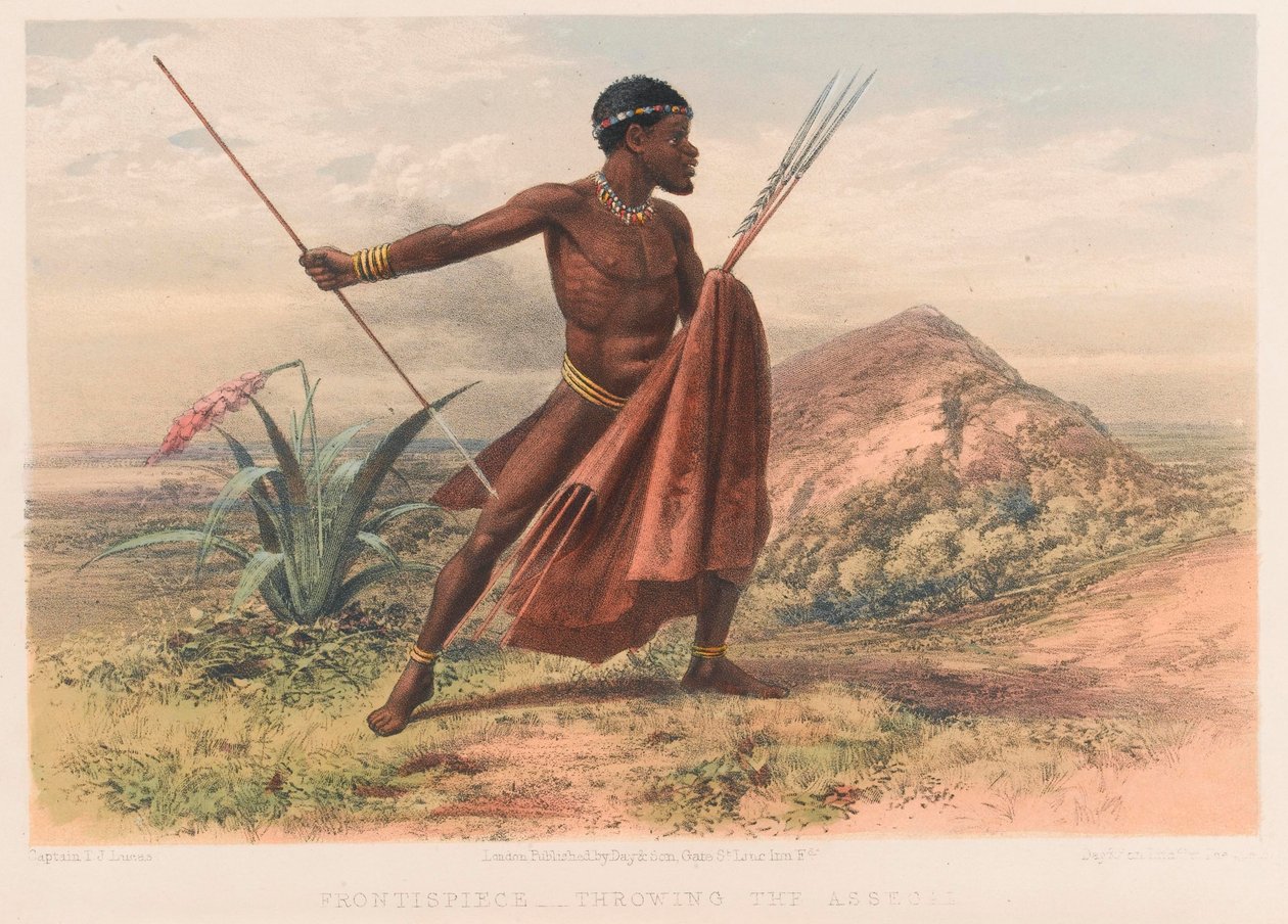 Xhosa-kriger, 8. Cape Frontier War af Thomas J. (after) Lucas