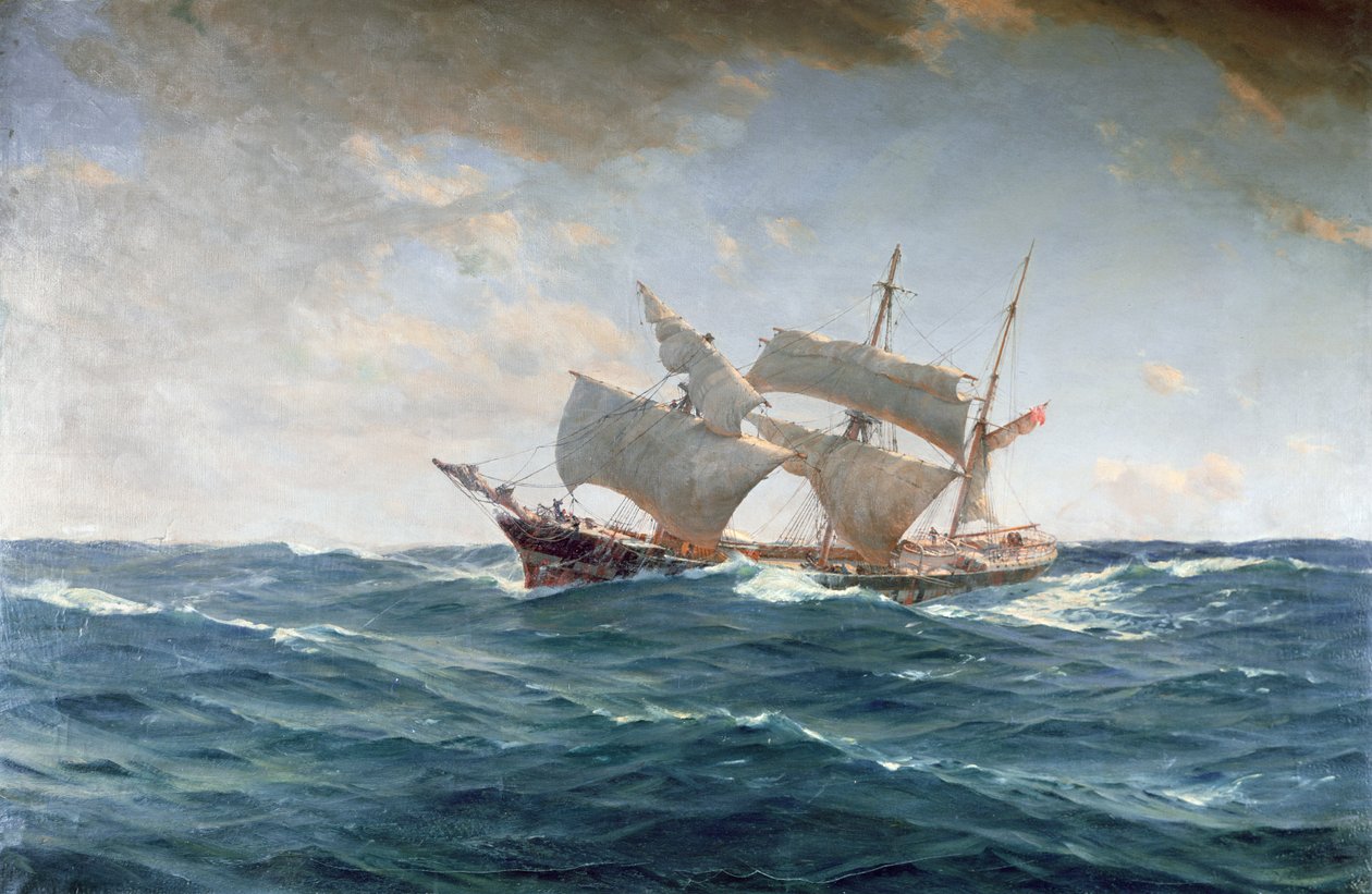 The Lame Duck (olie på lærred) af Thomas J. Somerscales