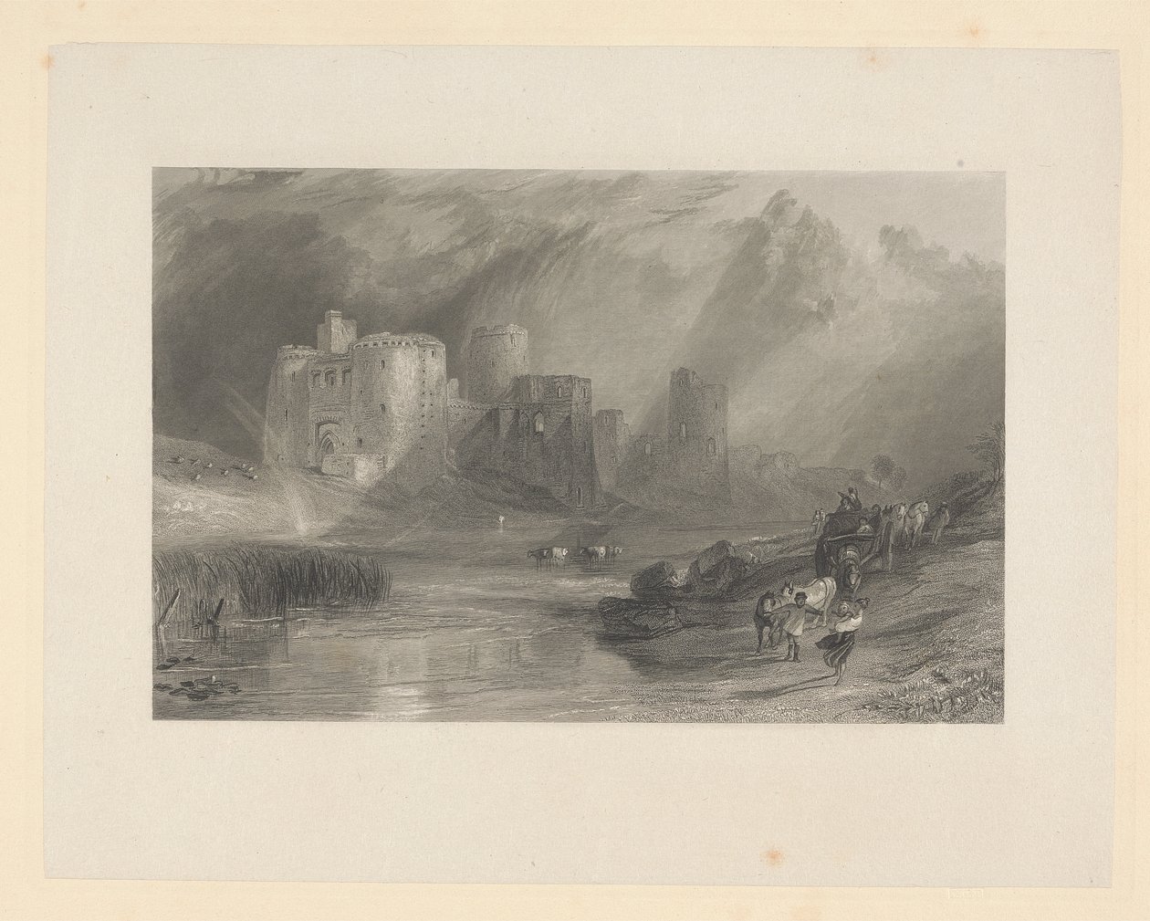 Kidwelly Castle, Sydwales af Thomas Jeavons