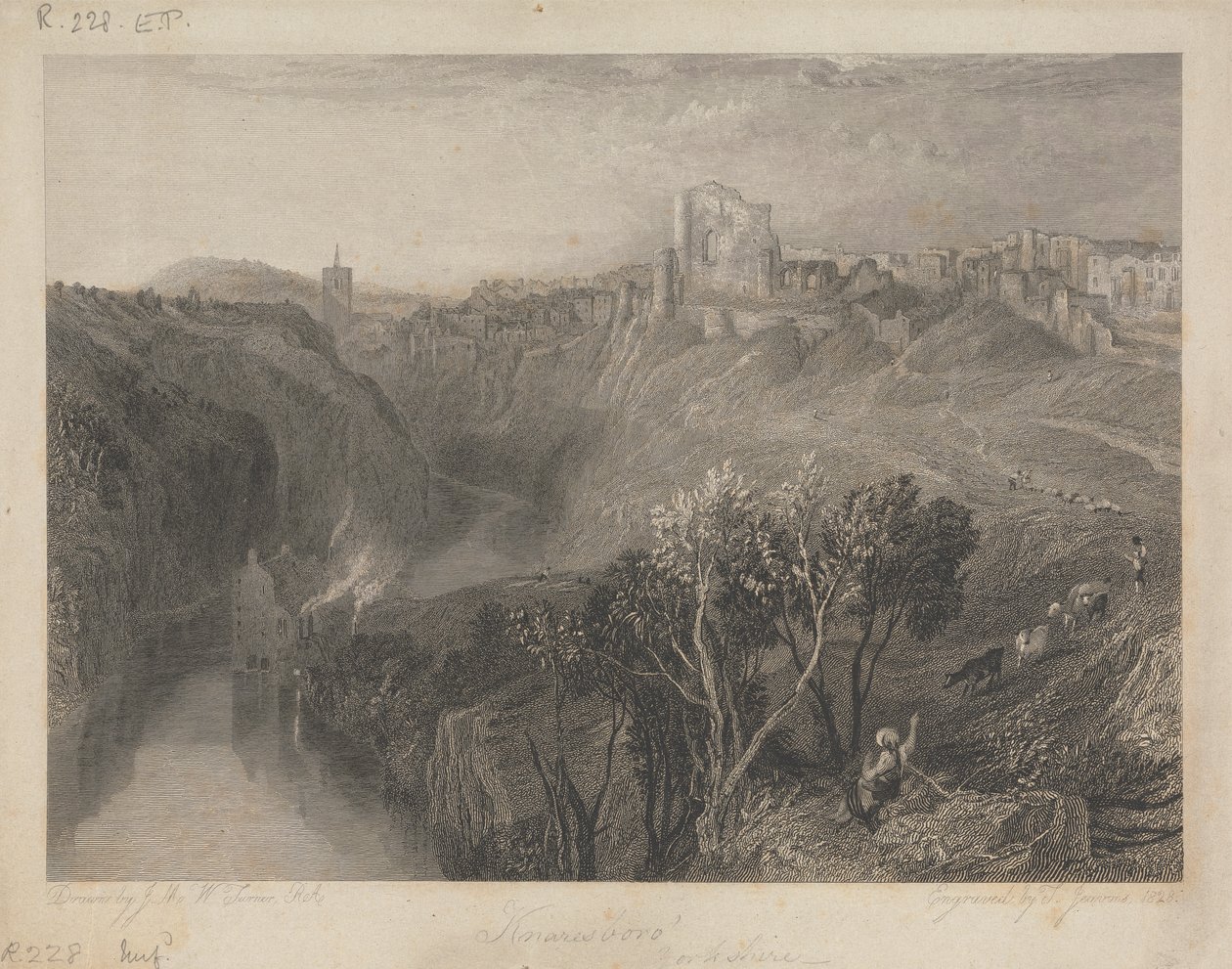 Knaresborough, Yorkshire af Thomas Jeavons