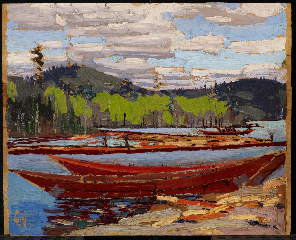 Både, sommer 1916 af Tom Thomson