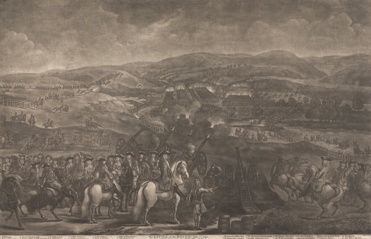 Slaget ved Boyne, 1. juli 1690 af Thomas Kitchin