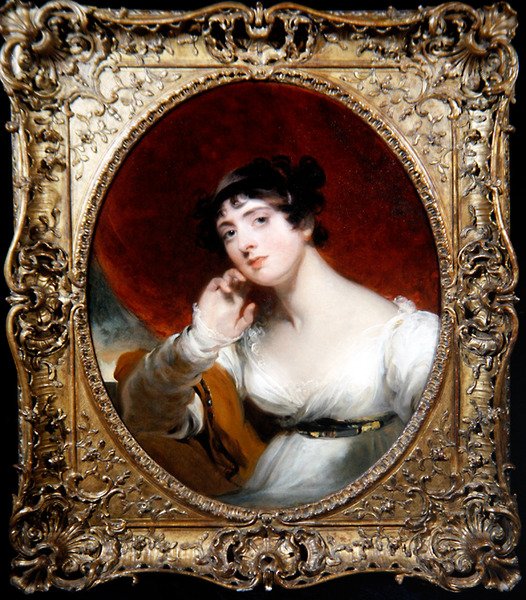 Et portræt af fru George Frederick Stratton (olie på lærred) af Thomas Lawrence