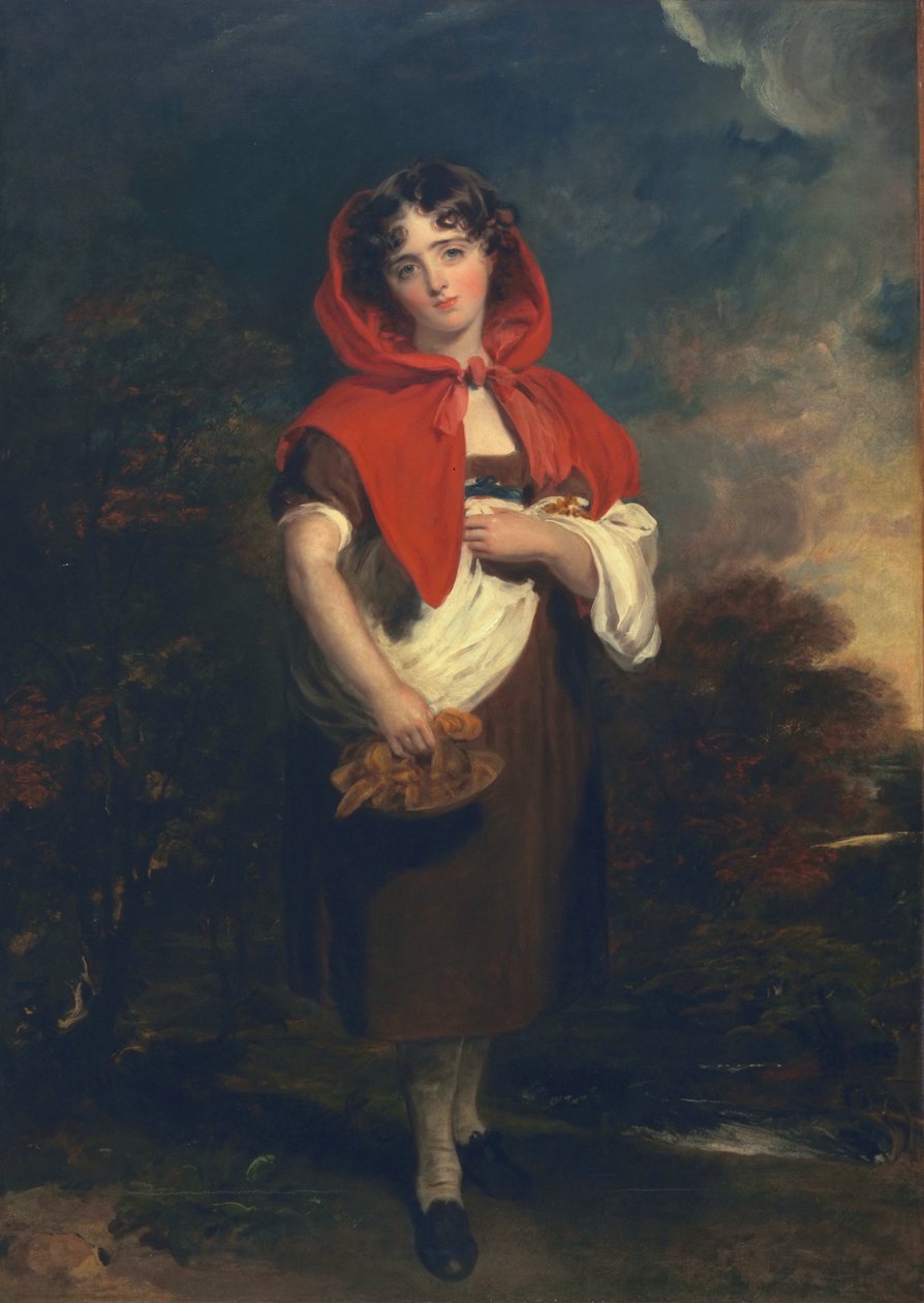 Emily Anderson: Rødhætte, ca. 1821 af Thomas Lawrence