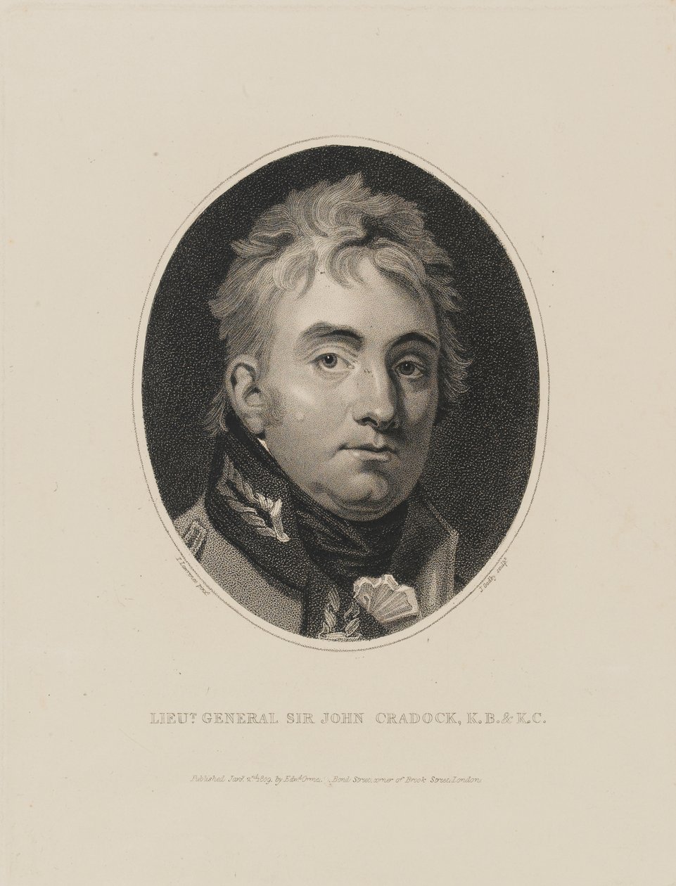 Generalløjtnant Sir John Cradock, 1809 af Thomas Lawrence