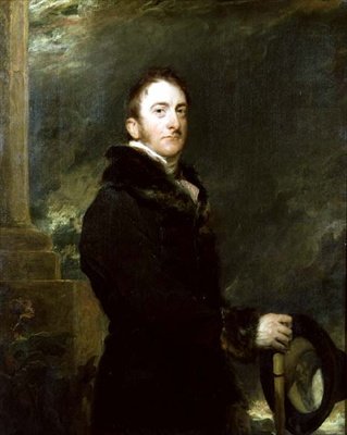 Portræt af Cropley Ashley Cooper, 6. jarl af Shaftesbury af Thomas Lawrence