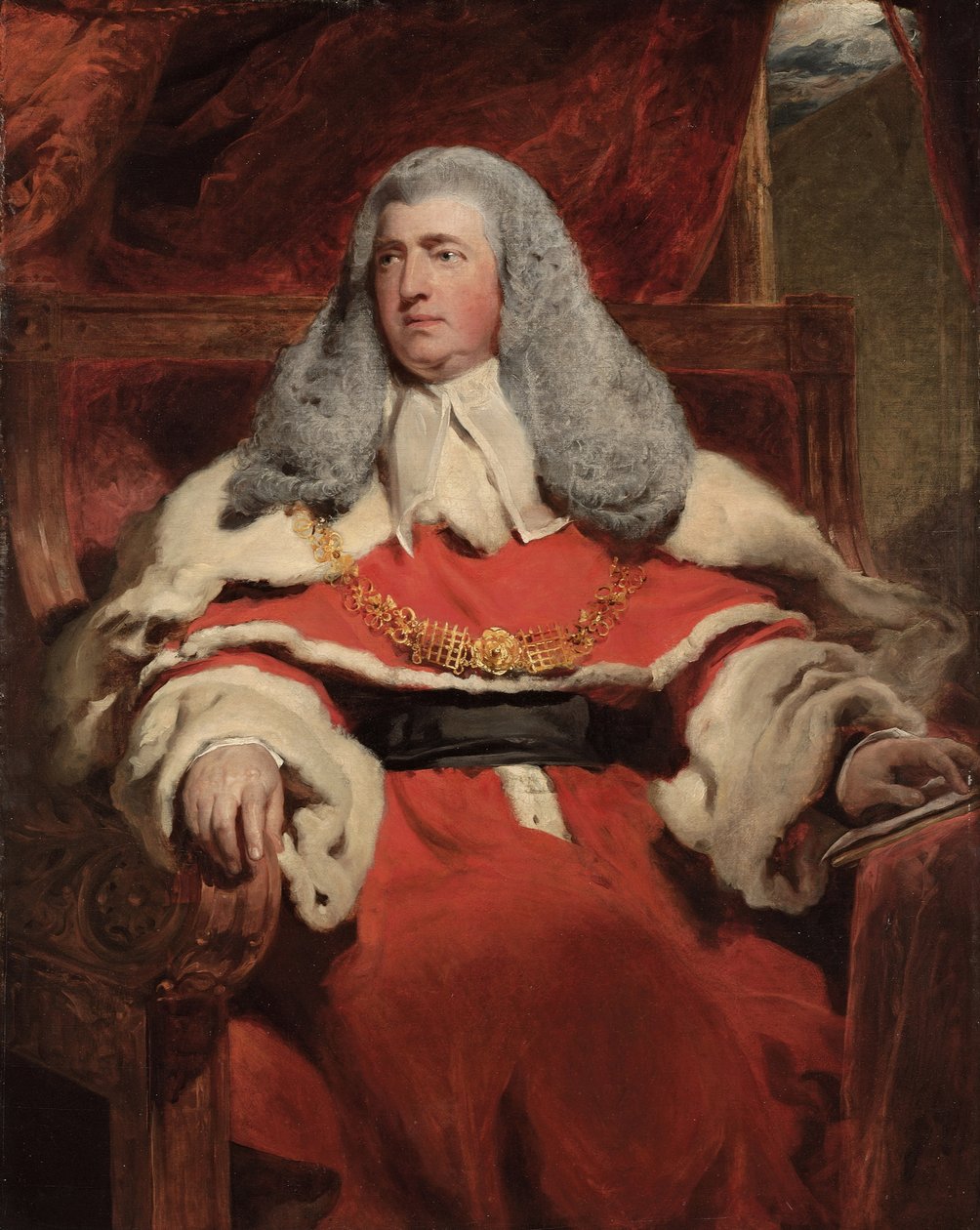 Portræt af Edward Law, 1. baron Ellenborough, M.P. af Thomas Lawrence