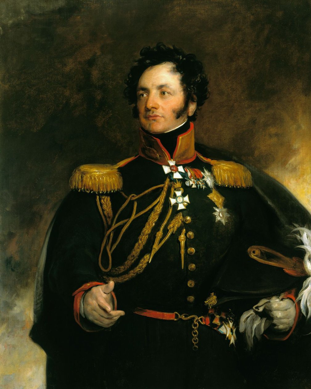 Portræt af general Fjodor Petrovich Uvarov 1773-1824, 1818 af Thomas Lawrence