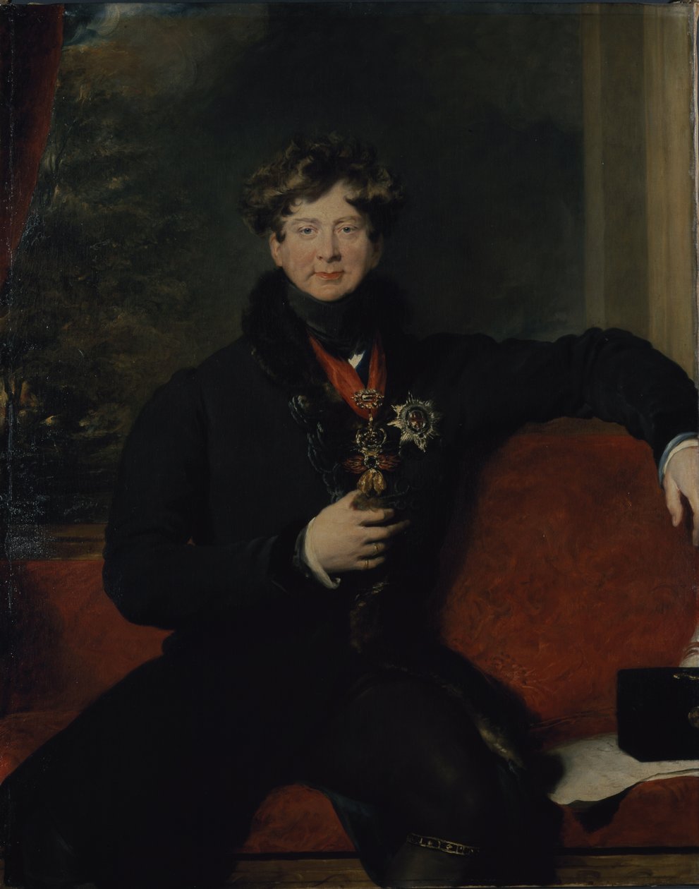 Portræt af George IV (olie på lærred) af Thomas Lawrence