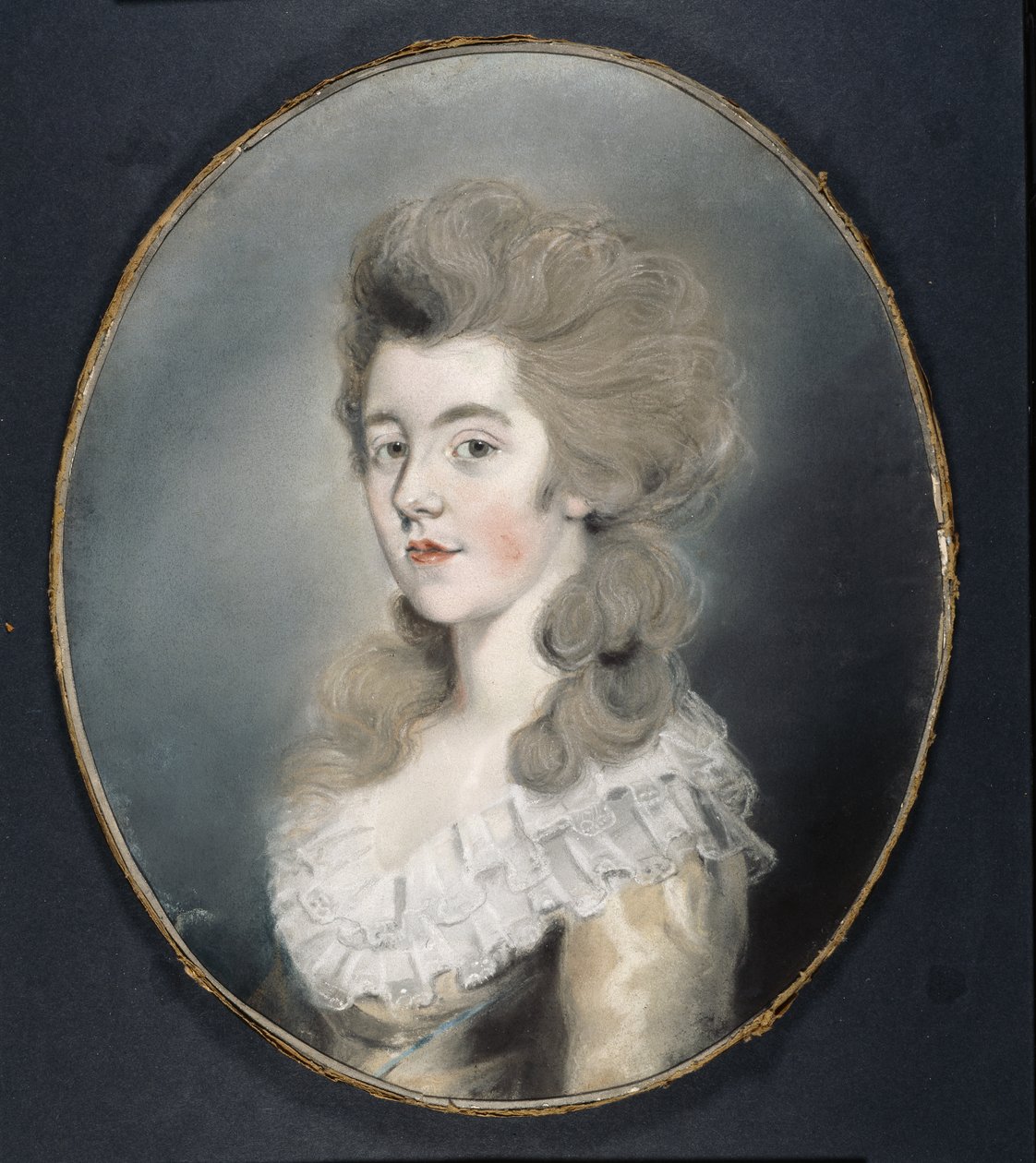Portræt af Georgiana Spencer (pastel på papir) af Thomas Lawrence